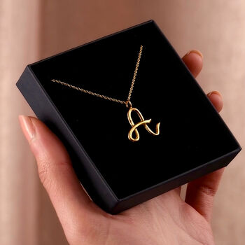 Large Organic Initial Necklace, 5 of 12