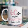 60th Birthday Gift Mug With Personalised Back, thumbnail 1 of 3