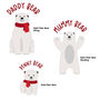 Personalised Polar Bear Matching Family Christmas Jumpers, thumbnail 2 of 12