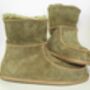 Sheepskin Slippers Option High/Low Calf Olive, thumbnail 1 of 5