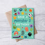 Any Age Monsters Birthday Card, Boys Birthday Card, Aliens, thumbnail 2 of 7