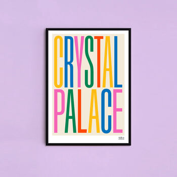 Crystal Palace Typographic Print, 5 of 8