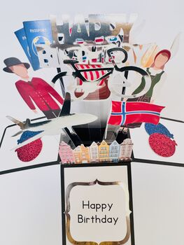 Norway Themed 3D Birthday Card, 3 of 6