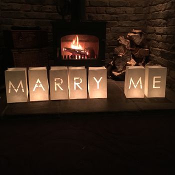 Marry Me Candle Bag Lanterns, 3 of 3