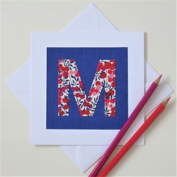 Liberty Print Initial Card, 3 of 7