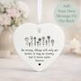 Personalised Porcelain Heart Be Strong It Never Rains Forever Home Decor, thumbnail 2 of 4