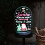 Personalised Santa Stop Here Outdoor Solar Light, thumbnail 1 of 10
