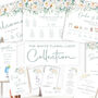 Wedding Thank You Cards White And Pastel Green Florals, thumbnail 5 of 6