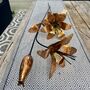 Set Of Two Copper Lily Flower Garden Stakes – Outdoor Garden Art, thumbnail 6 of 6