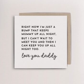 Daddy To Be Gift From The Bump Birthday New Dad, 6 of 10