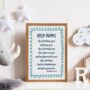 Personalised Colourful Baby Blessing Print With Handwritten Scripture, thumbnail 4 of 7