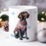 Personalised German Shorthaired Pointer In Christmas Jumper Mug C, thumbnail 1 of 2