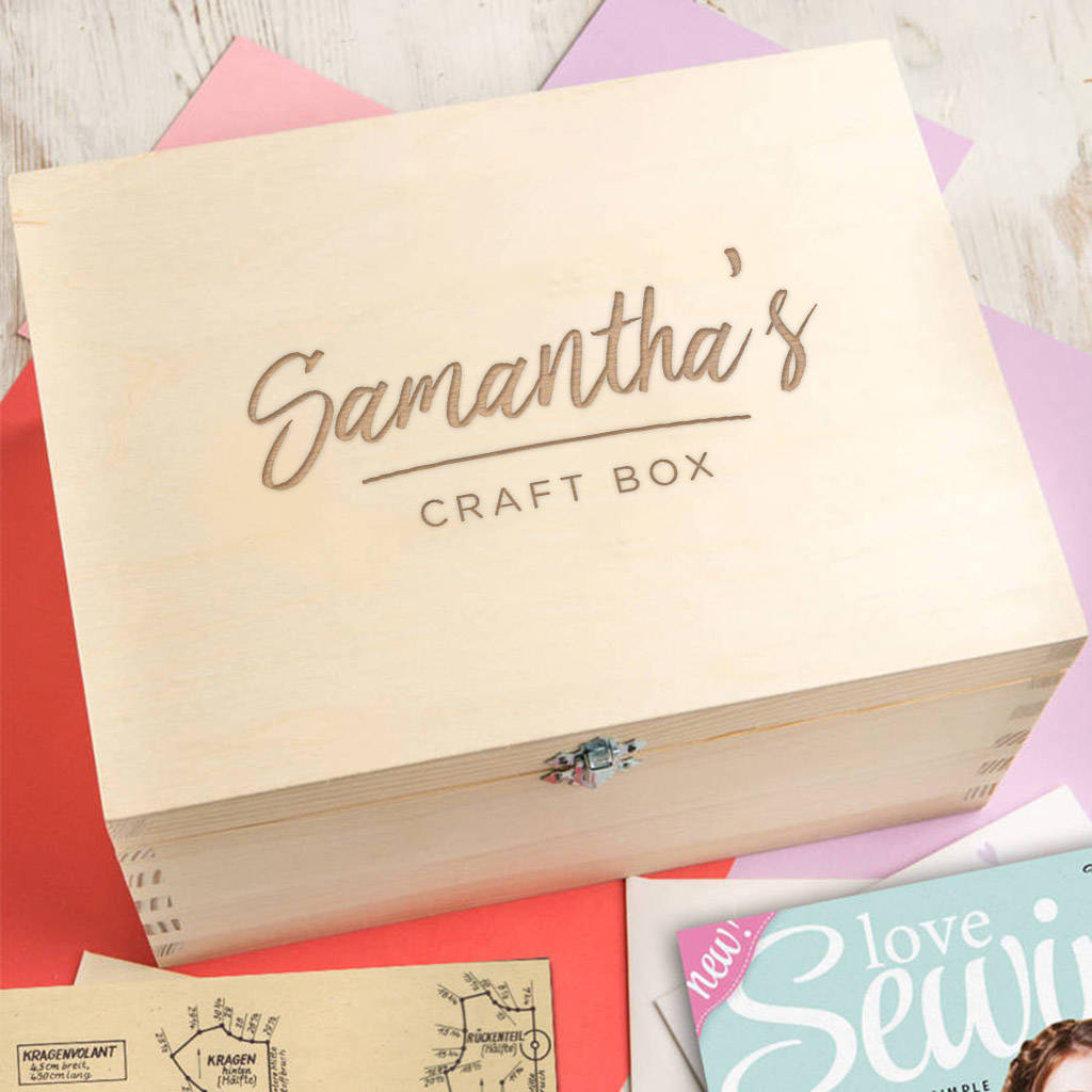 Personalised Arts And Craft Box For Teen Or Adult, 1 of 6