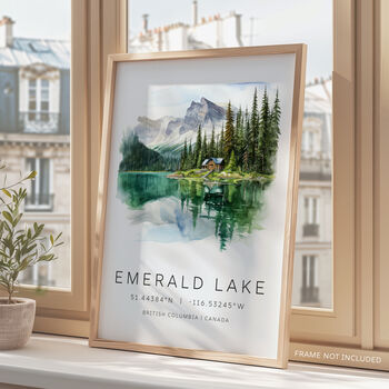Canada Travel Print Of Emerald Lake, 4 of 7