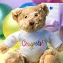 Keeleco Recycled Dougie Gift Bear 'Congrats', thumbnail 2 of 4