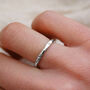 Personalised Initial Silver Mini Stacking Signet Ring, thumbnail 5 of 7