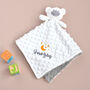 Personalised White Teddy Comforter With Stars And Moon, thumbnail 1 of 6