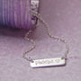 Girls Personalised Silver Bar Necklace, thumbnail 1 of 5