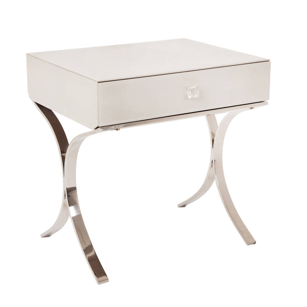 One Drawer Bedside In White By Out There Interiors