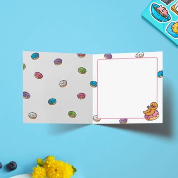 Donut Birthday Card | Cute Greetings Card, 4 of 5