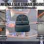 Olpro Rear Single Seat Storage Organiser Orange, thumbnail 6 of 7