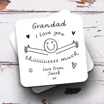 Personalised Mug 'Grandad Love You This Much', 3 of 4