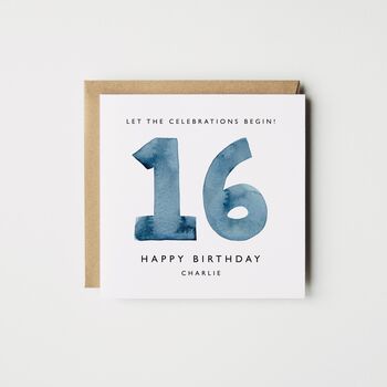 Personalised 18th Birthday Card *Age/Colour Options, 3 of 4