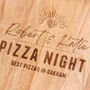 Personalised Pizza Night Paddle Wooden Serving Board, thumbnail 2 of 4