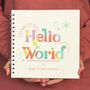 Colourful 'Hello World' Bump To Birth Custom Journal, thumbnail 4 of 11