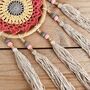 Pink And Yellow Crochet Handmade Dream Catcher, thumbnail 8 of 8