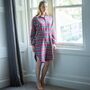 Women's 'Gaia' Tartan Brushed Cotton Nightshirt, thumbnail 1 of 3