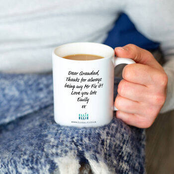 'If Grandad Can't Fix It, No One Can!' Mug, 4 of 12