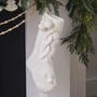 Knitted Cream Stocking, thumbnail 1 of 4