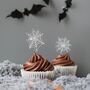 Halloween Spiderweb Cake Toppers, Set Of Four, thumbnail 1 of 2