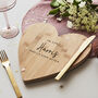 Wooden Personalised Wedding Chopping/Cheese Board, thumbnail 3 of 6