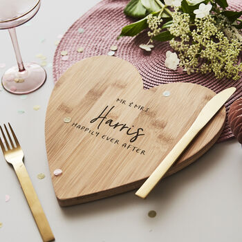 Wooden Personalised Wedding Chopping/Cheese Board, 3 of 6