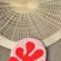 Romantic Heart Hand Tufted Mug Rugs, thumbnail 8 of 9