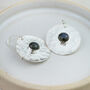 Sterling Silver Semi Precious Shield Earrings, thumbnail 5 of 12