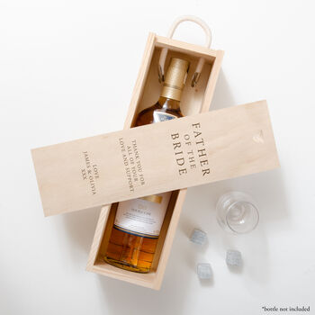 Personalised Father Of The Groom / Bride Bottle Box, 7 of 8