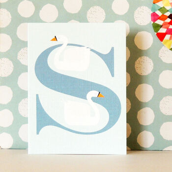 Mini S For Swans Card, 3 of 6