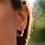 Multicoloured Tourmaline Earring Hoops, thumbnail 7 of 11