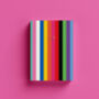 Personalised Custom Name Rainbow Stripe A5 Notebook, thumbnail 2 of 6
