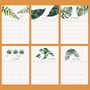 2023 Tropical Greenery Wall Calendar | A4 Calendar, thumbnail 4 of 9