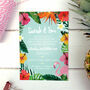 Tropical Palms Wedding Stationery, thumbnail 2 of 11