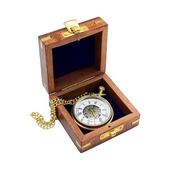 Personalised The Royal Mechanical Pocket Watch With Case, 2 of 12