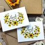 Sunflower Curl Thank You Cards And Envelopes, thumbnail 1 of 7