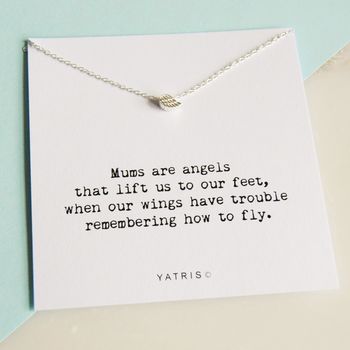 Mums Are Angels Silver Wing Earrings, 5 of 6