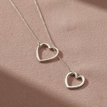 Personalised Heart Lariat Necklace, 3 of 8