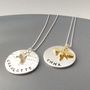 Personalised Silver Name Disc Necklace, thumbnail 2 of 3