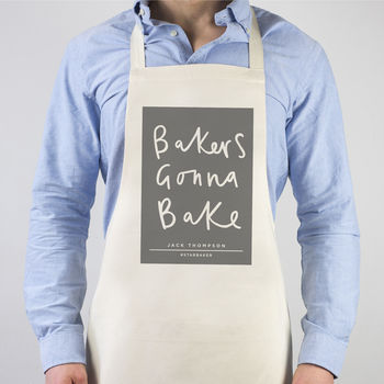 Bakers Gonna Bake Personalised Apron, 2 of 5